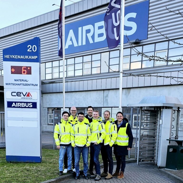 Zusammenarbeit für Innovation in der Logistik: MWZ von Airbus meets DAS HUB der Hochschule Hannover ✈️📦